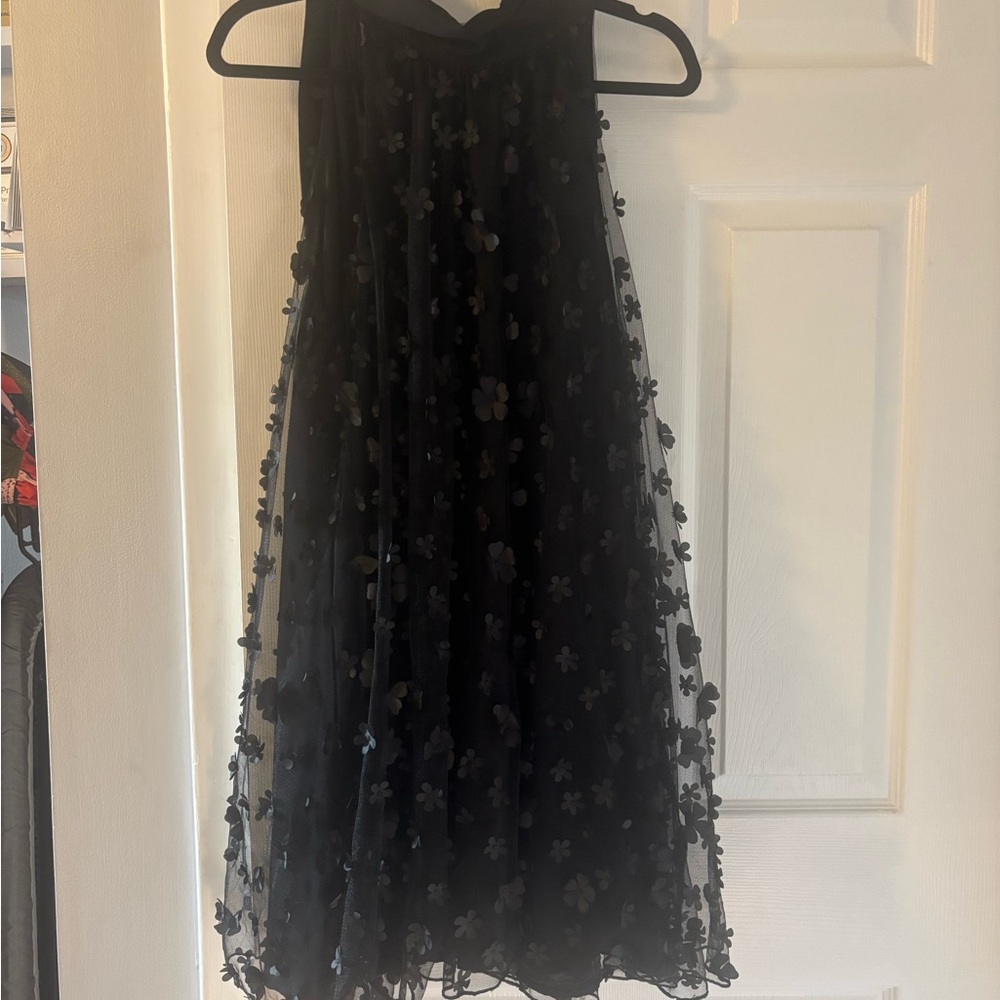 Entro Black Floral Wedding Dress